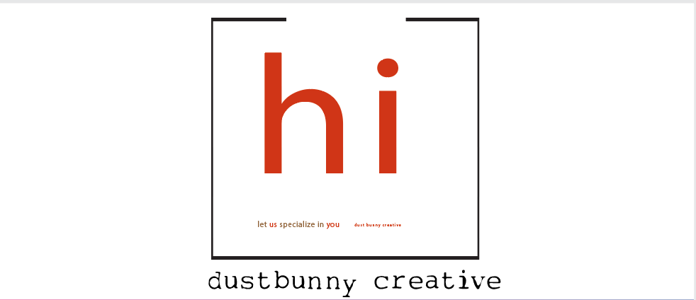 Dustbunny Creative 'hi' welcome-logo